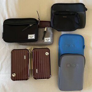 NEW RIMOWA BREE Hershel Tumi First Business Amenity Cases Set of 8